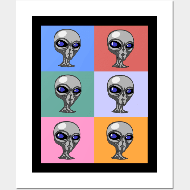 Alien Vintage Art Wall Art by cypryanus